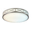 14 Inch LED Flush Mount Ceiling Light Fixture - TRIAC Dimmable - 25W Power, 1750LM - Modern Criss Ceiling Light for Bedroom, Kitchen, Bathroom, Home & Office - ETL Certified - Silver