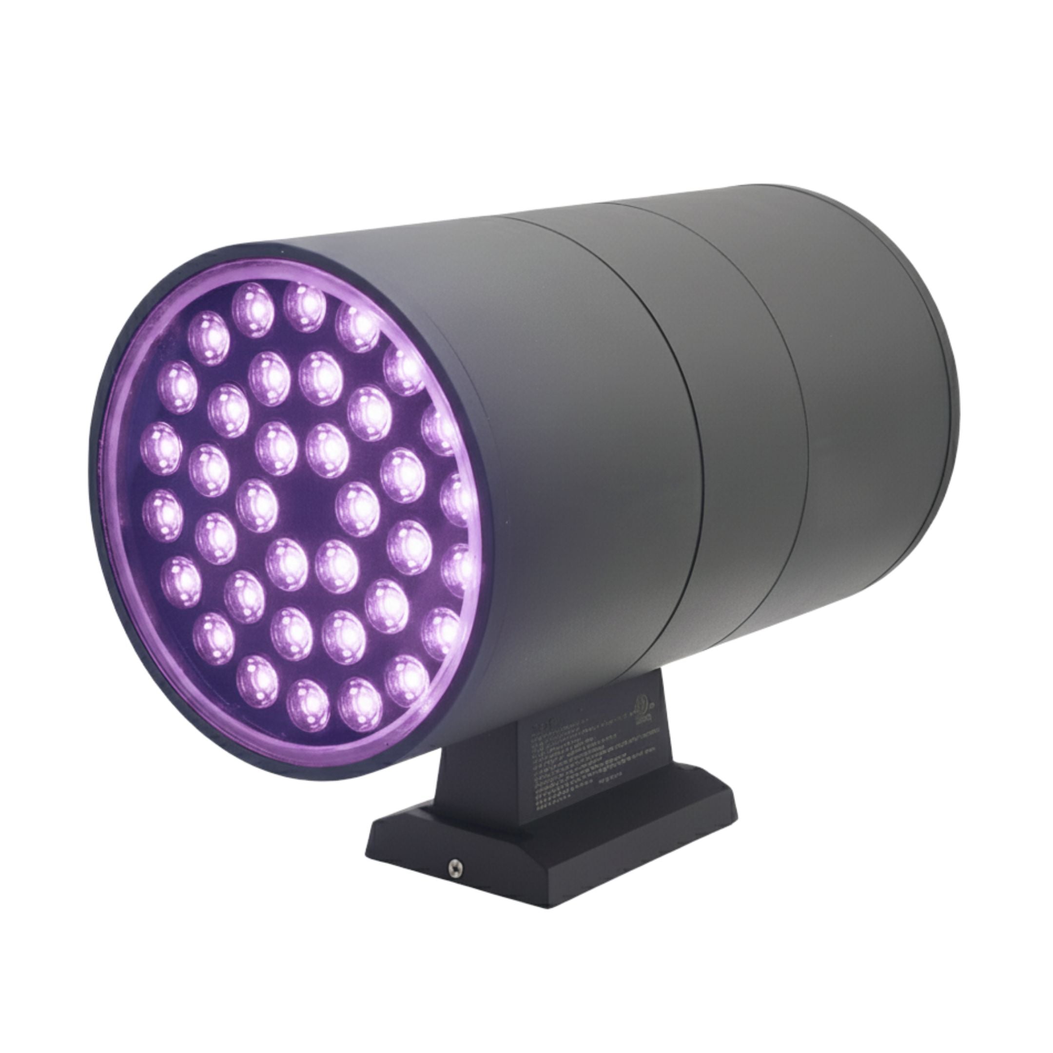 World Smart LED Modern Outdoor Porch Patio Up Down Single Color Light | Purple | Green| RED | Blue Single Color with Aluminum Cylinder and Tempered Glass Cover Waterproof Wall Sconce | Secondary image