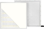 2x4, 2x2, 1x4 ft Led Flat Panel Lights, Selectable Color Temp CCT Upto 6500K Dimmable Recessed Drop Ceiling Light, No Flicker, Easy to Install, Garage, Office, Residential, Warehouse.