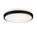 12 Inch LED Flush Mount Ceiling Light Fixture - TRIAC Dimmable - 15W Power, 1050LM - Modern Single Ring Ceiling Light for Bedroom, Kitchen, Bathroom, Home & Office - ETL Certified - Black