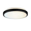 12 Inch LED Flush Mount Ceiling Light Fixture - TRIAC Dimmable - 15W Power, 1050LM - Modern Single Ring Ceiling Light for Bedroom, Kitchen, Bathroom, Home & Office - ETL Certified - Black
