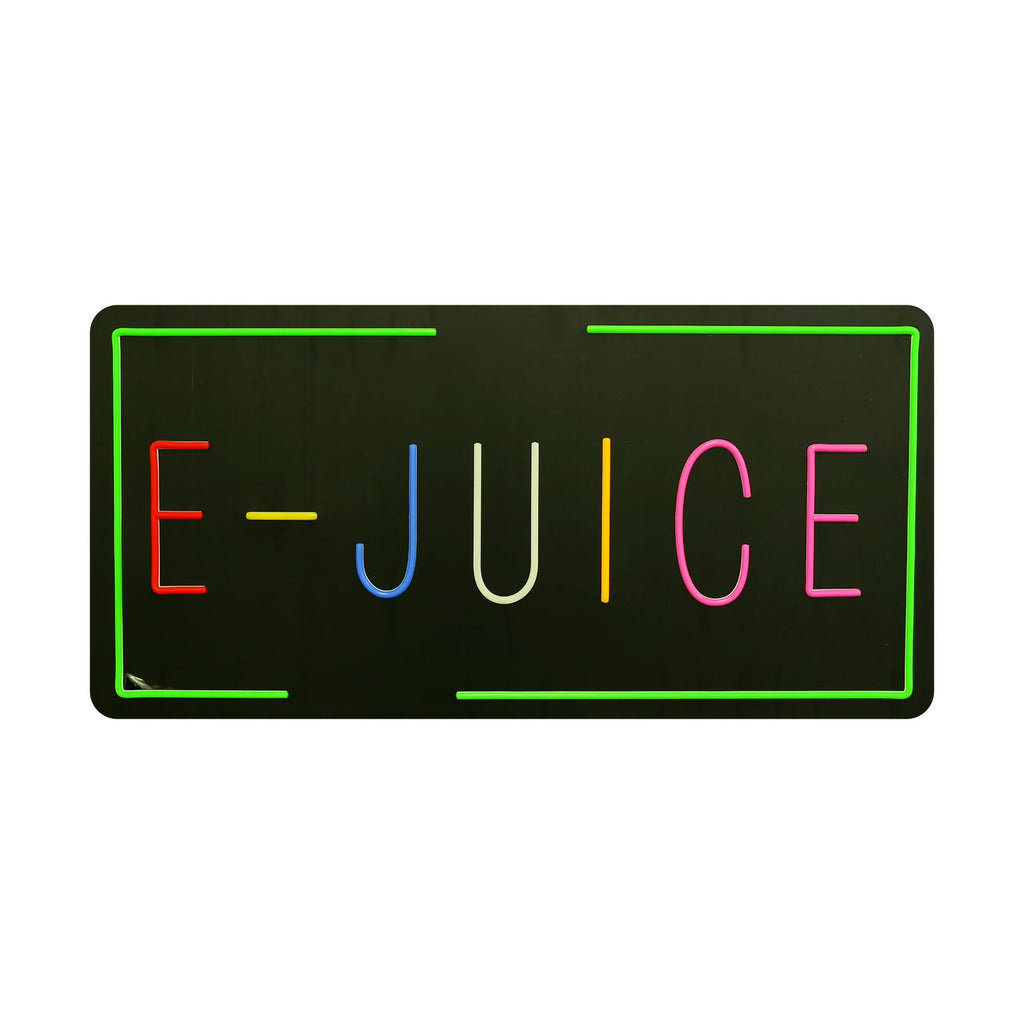 Letrero LED, 35.43" x 17.71", RGB, Neón Brillante, Eficiencia Energética, Seguro, Duradero - Letrero E-JUICE