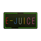 Letrero LED, 35.43" x 17.71", RGB, Neón Brillante, Eficiencia Energética, Seguro, Duradero - Letrero E-JUICE