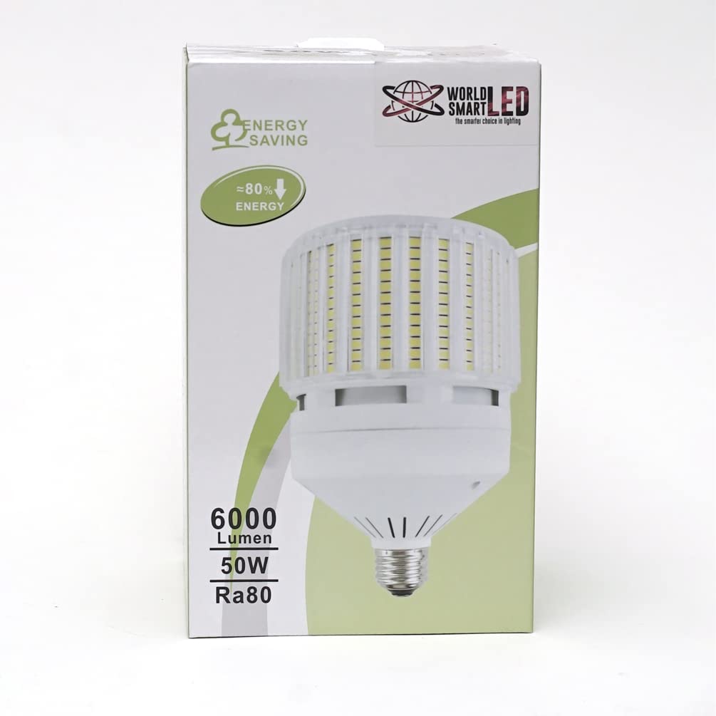 World Smart LED Light Bulb with Long Life | Corn Light Bulbs for Outdoor Indoor Garage Warehouse Factory Backyard Street
