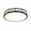 14 Inch LED Flush Mount Ceiling Light Fixture - TRIAC Dimmable - 25W Power, 1750LM - Modern Criss Ceiling Light for Bedroom, Kitchen, Bathroom, Home & Office - ETL Certified - Black
