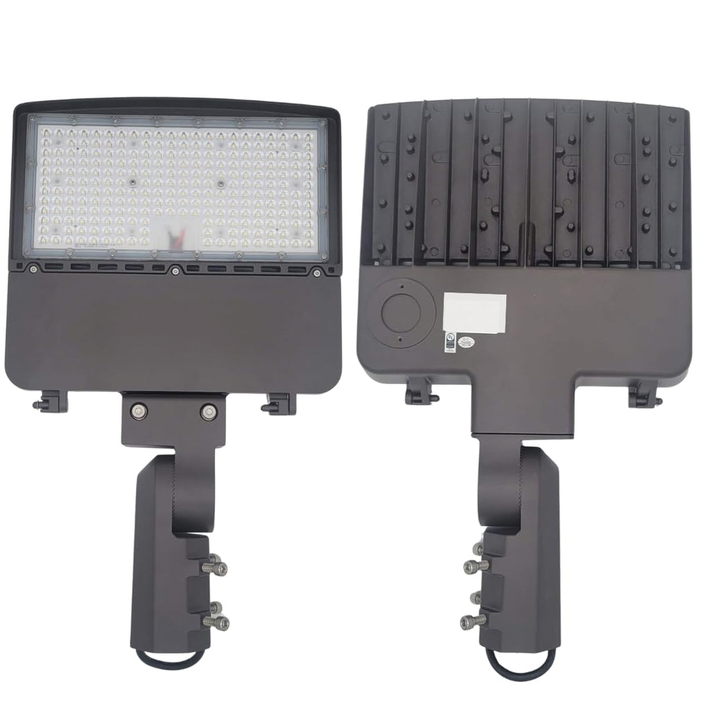 150W LED Parking Lot Light, 24000LM 5700K Daylight Outdoor Flood Light, IP65 Waterproof for Pole Barn, Stadium, Driveway, Gym - 0-10V Dimmable, 100-277V