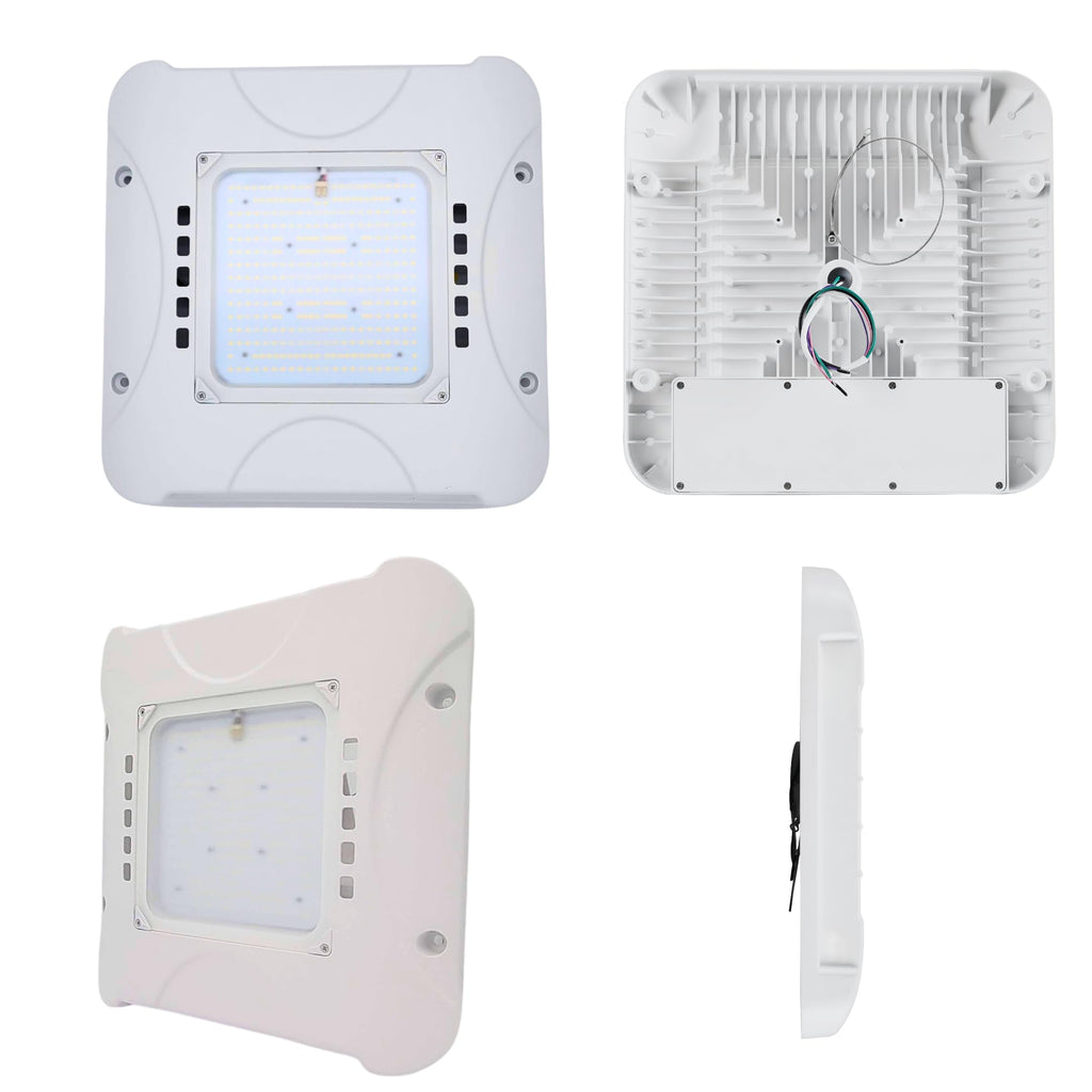 300W LED Canopy Light, Waterproof Parking Lot Lights for Carport, Warehouse, Gas Station, Carport, Auto Shop - 5700K Daylight, 48000LM, 100-277V