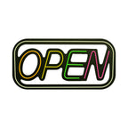 LED Sign, 35.43" x 17.71", RGB, Bright Neon, Energy-Efficient, Safe, Durable - Open Sign