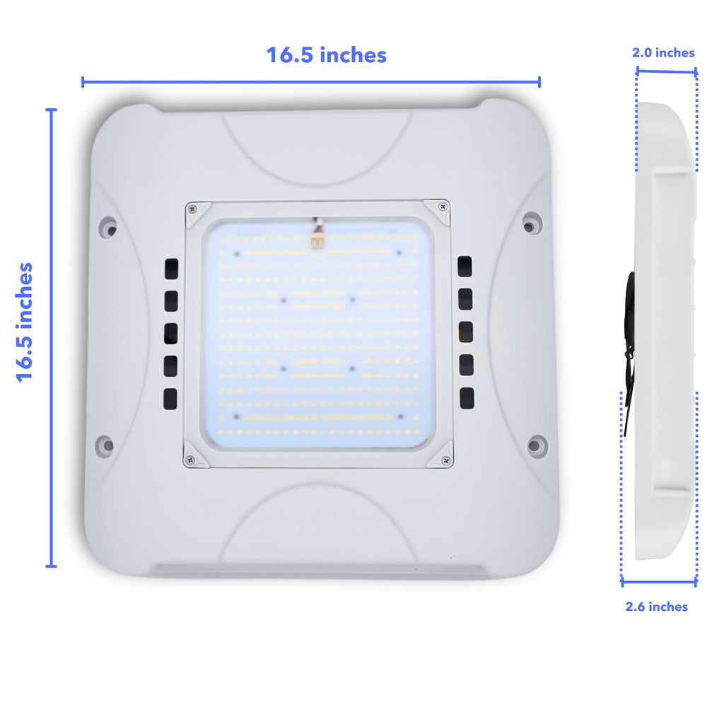 200W LED Canopy Light, Waterproof Parking Lot Lights for Carport Warehouse, Gas Station, Carport, Auto Shop - 5700K Daylight, 32000LM, 100-277V