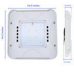 200W LED Canopy Light, Waterproof Parking Lot Lights for Carport Warehouse, Gas Station, Carport, Auto Shop - 5700K Daylight, 32000LM, 100-277V