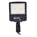 World Smart 150W LED Parking Lot Light with Photocell, Dusk to Dawn Outdoor Flood Light for Commercial Street & Area Lighting, Pole Barn, Street, Stadium - 5700K Daylight, 24000LM, IP65 Waterproof