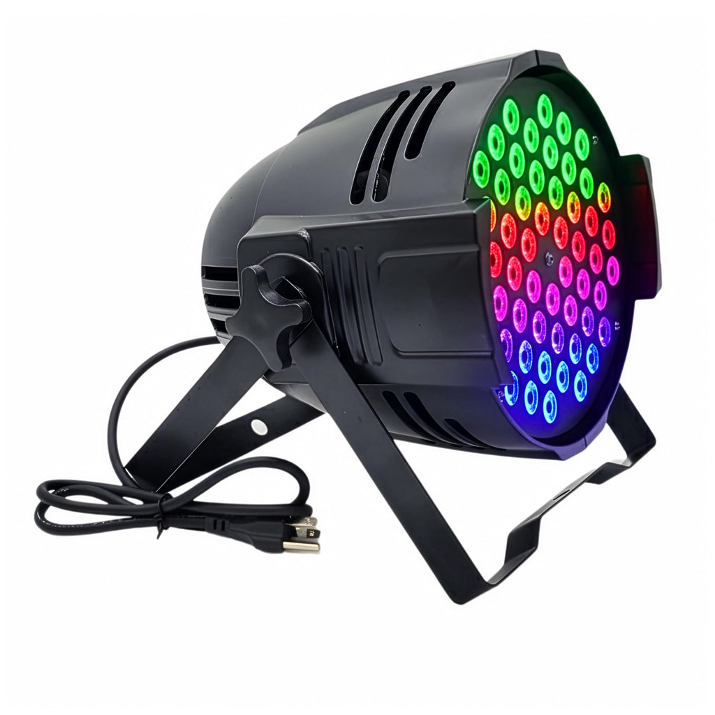 DJ Lights DMX Sound Activated, 54 x 3W LED Par Lights- RGB Stage Light DMX, DJ Par Lighting for Concert, Wedding, Party, Bar, Stage Lighting (1)