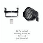 DJ Lights DMX Sound Activated, 54 x 3W LED Par Lights- RGB Stage Light DMX, DJ Par Lighting for Concert, Wedding, Party, Bar, Stage Lighting (1)
