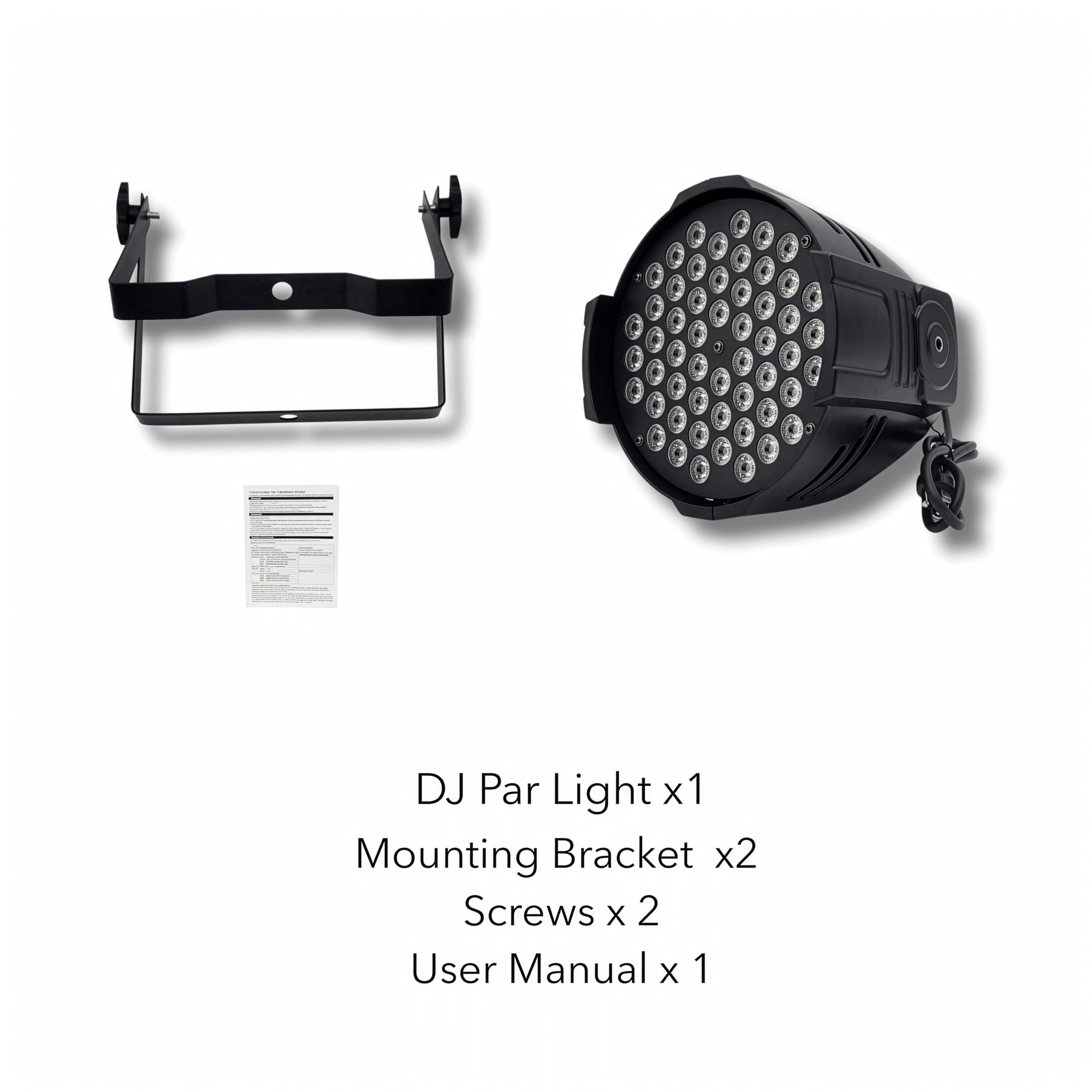 DJ Lights DMX Sound Activated, 54 x 3W LED Par Lights- RGB Stage Light DMX, DJ Par Lighting for Concert, Wedding, Party, Bar, Stage Lighting (1)