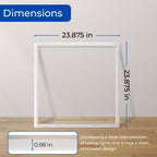 World Smart 2x2 FT Edge-Lit LED Panel Light 6 Pack, 5CCT 3000K-6500K & 3 Wattage Options (20W/30W/40W), 0-10V Dimmable Drop Ceiling Lights, 100-277V, Damp Rated
