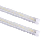 8FT LED Shop Light Fixture - White 25 Pack T8 Integrated Tube Lights 60W 9600LM 6500K Bulbs Super Bright Strip Cover, Linkable Lighting for Shop Light Bedroom, Garage, Warehouse, Workshop,Ceiling