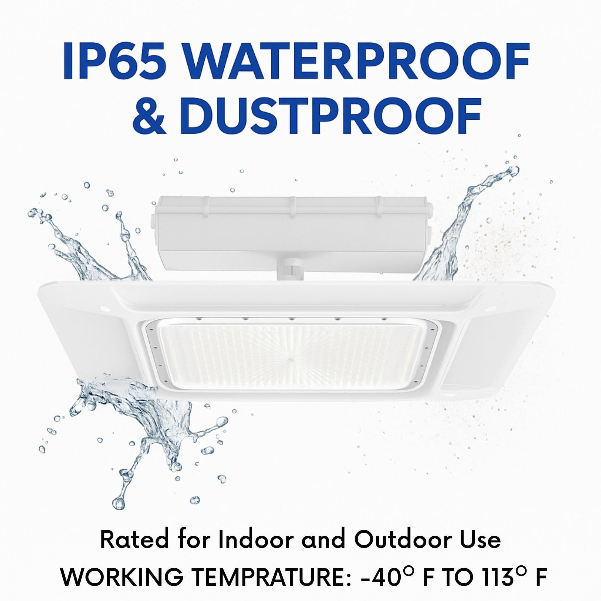 240W LED Canopy Light – UL/DLC Certified Gas Station Light, 120° Beam Angle Commercial Canopy Lights for Carport, Parking Garages, Warehouses, Loading Bays – 38,400LM 5700K Daylight – IP65 Waterproof Secondary image