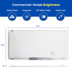 2x4 LED Flat Panel Light Drop Ceiling Office Fixture, 6500LM, Selectable Features, 30W/40W/50W/60W/72W, 3000K/3500K/4000K/5000K/6500K, Dimmable (0-10V), Dustproof ETL (2 Pack)