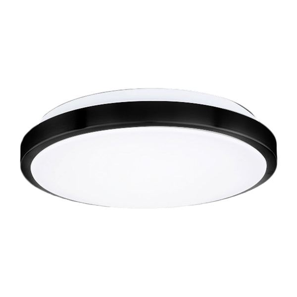 Flush Mount Ceiling Light 12" and 14"- Black and Silver