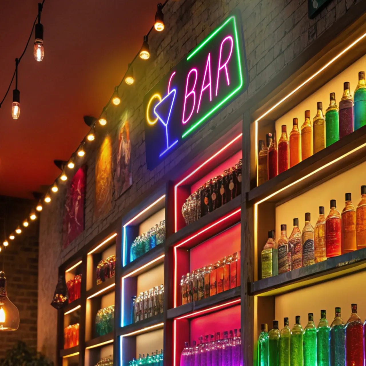 Neon Sign BAR Secondary image