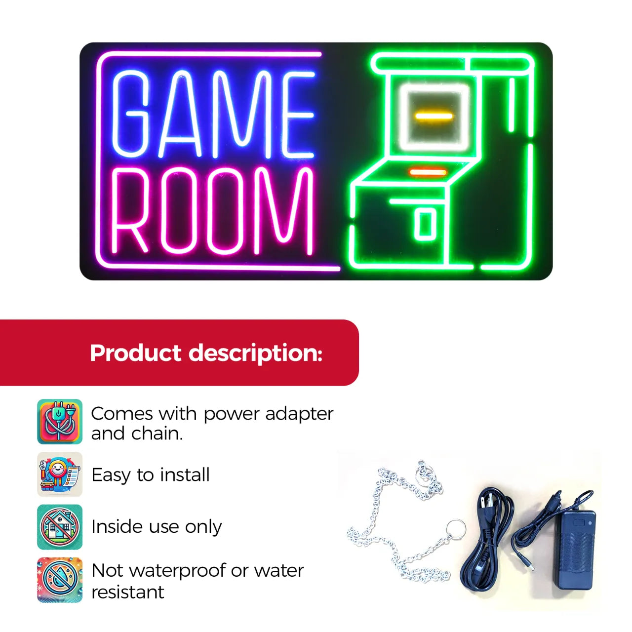 Neon Sign GAME Secondary image